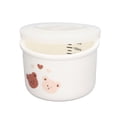 thumbnail image 3 of Baby Bowls, Ceramic Material Loving Heart Bear Pattern  Bowl Clear Printing Heat Resistant  For Nursery For Kitchen, 3 of 8