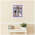 thumbnail image 2 of ArtToFrames Collage Photo Picture Frame with 9 - 3.5x5" Openings, Framed in White with Lavender Mist and Black Mats (CDM-3966-1045), 2 of 8