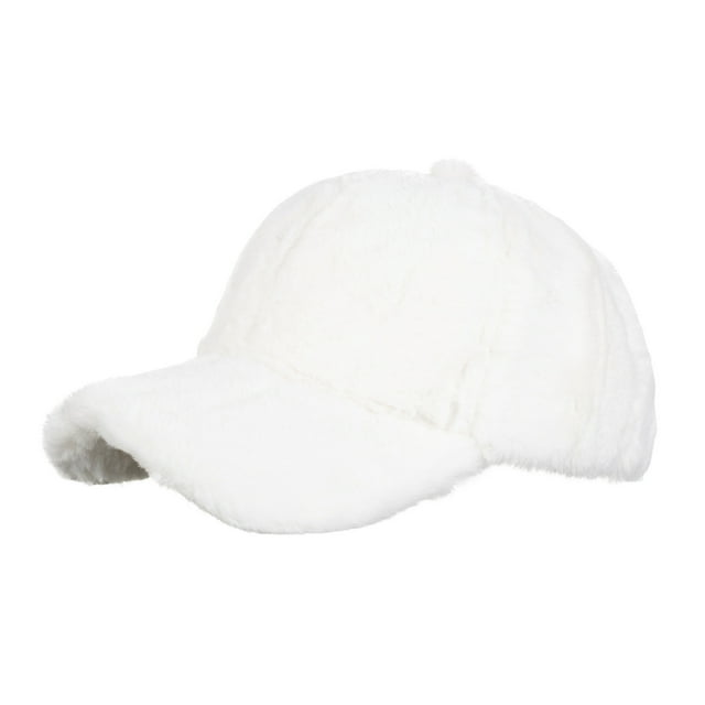 Casquette de Baseball Classique Blanche pour Femme, Chapeau Ajustable et Structuré avec Visière Incurvée et Bouton, pour Tenue Décontractée Extérieure et Protection Solaire, Taille Unique