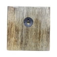 thumbnail image 2 of Maison Concepts Antique Brass Hook With Flower Knob On Wood Base (Walnut) - Set of 2 (5L X 5W X 5H), 2 of 2