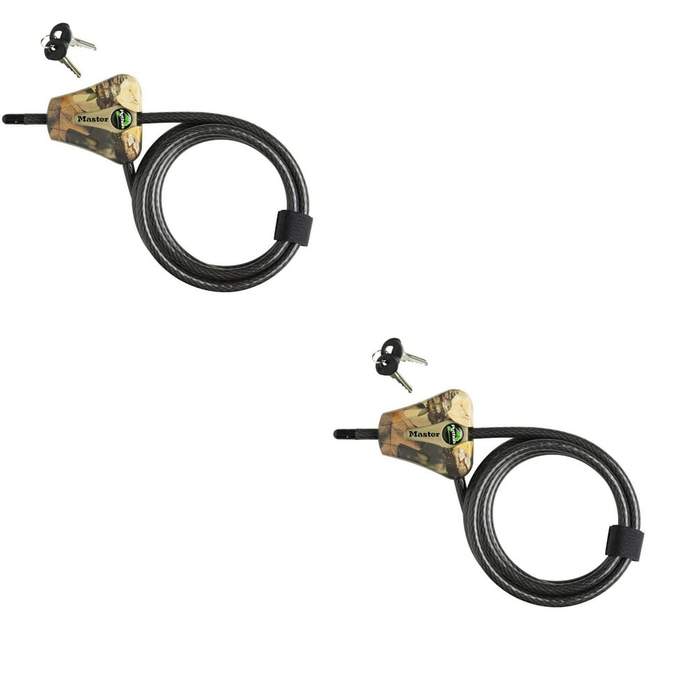 Master Lock Python 6 Foot Adjustable Cable Security Lock w/ Keys, Camo