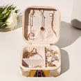 thumbnail image 6 of Butterfly Travel Portable Square Jewelry Box for Rings Earrings Necklaces Bracelets Girls Women Display Case Holder Organizer Stand Storage Box, 6 of 6