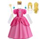 thumbnail image 1 of Vestido de princesa de melocotón para niñas pequeñas, disfraz de Cosplay para niños, traje de fiesta de Carnaval de cumpleaños, ropa de actuación de escenario, nuevo, 1 of 5