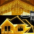 thumbnail image 1 of Fiudx Ofertas Flash Del Día 400 Luces Led De Carámbano, Luces Navideñas De Carámbano, Luces De Cadena Para Exteriores Con 80 Gotas, 8 Modos De Luces Interiores Para Bodas, Fiestas, Decoraciones Navid, 1 of 7