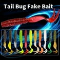 thumbnail image 2 of Advancent 8 Uds 75mm/3,3g señuelo para pesca con gusanos CrankBait suave cola bifurcada cebo para pesca de lubina Pescar Negro transparente, 2 of 6