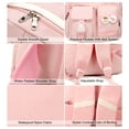 thumbnail image 4 of AO ALI VICTORY Laptop Backpack 15.6 inch College Backpack Large Schoolbag Anti Theft Travel Backpack Casual Daypack Schoolbag Teen Ladies (Pink), 4 of 7