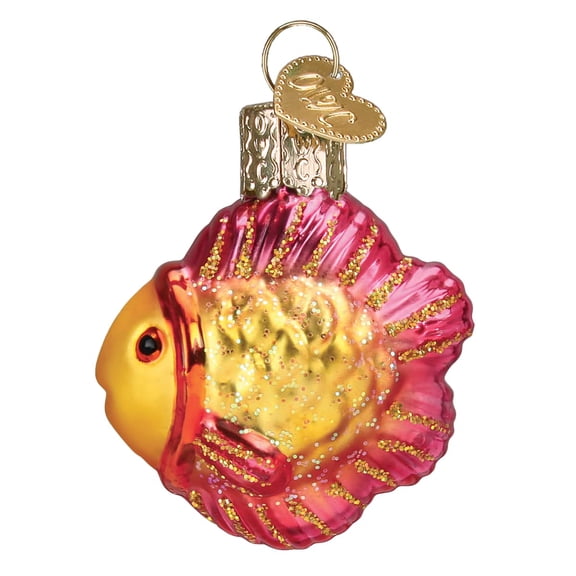 Old World Christmas Mini Tropical Fish Glass Blown Ornament for Christmas Tree