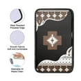 thumbnail image 5 of Renewold Southwest American Tribal Brown Black Auto Center Console Cover Pad, Universal Vehicle Interior Accessories Car Armrest Cover Protector Cushion for Men Women, 5 of 6