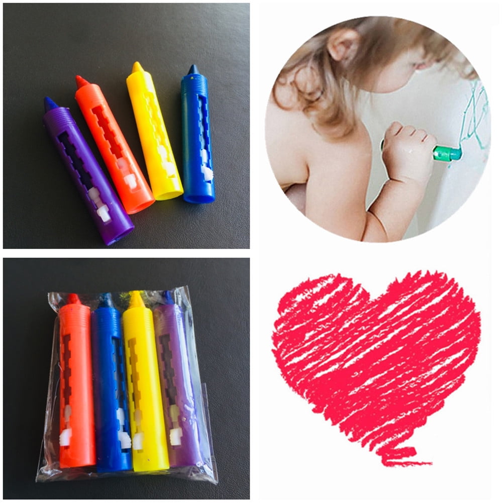 6Pcs Bathroom Crayon Erasable Graffiti Toy Washable Doodle Pen for Baby Kids  Bh
