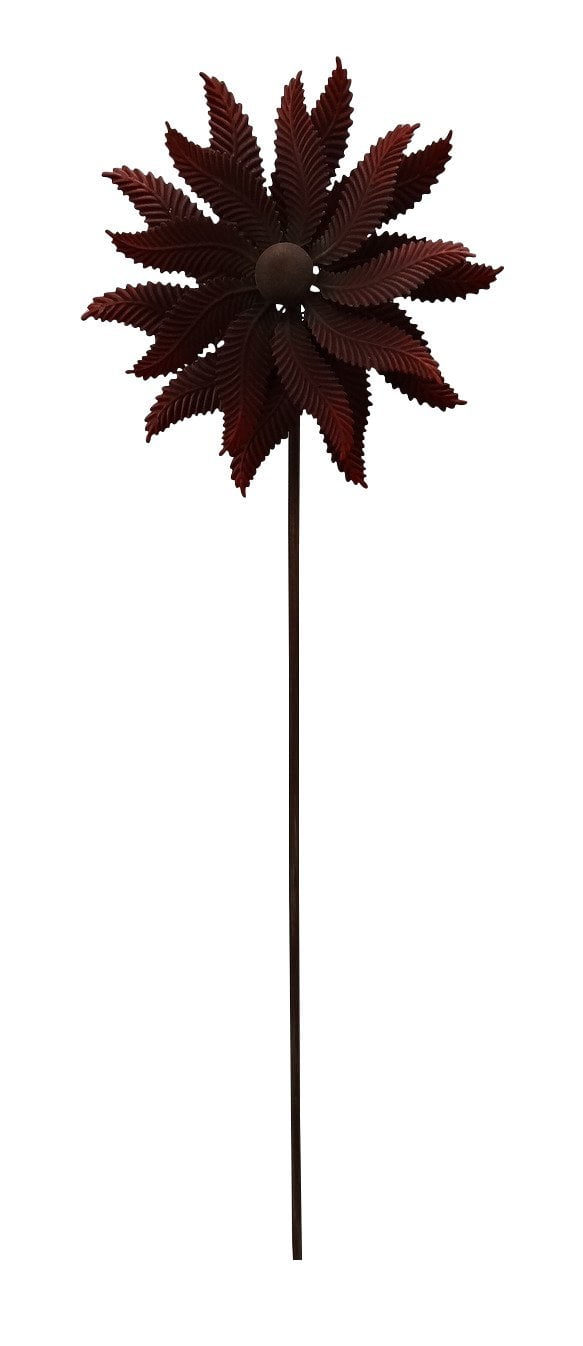 72 In Red Flower Windmill Stake by Benzara
