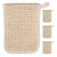 thumbnail image 2 of Bar Soap Pouch Exfoliating Mesh Soap Bag for Shower Bath Natural Cotton Linen Holder for Body Face Washing, 2 of 5