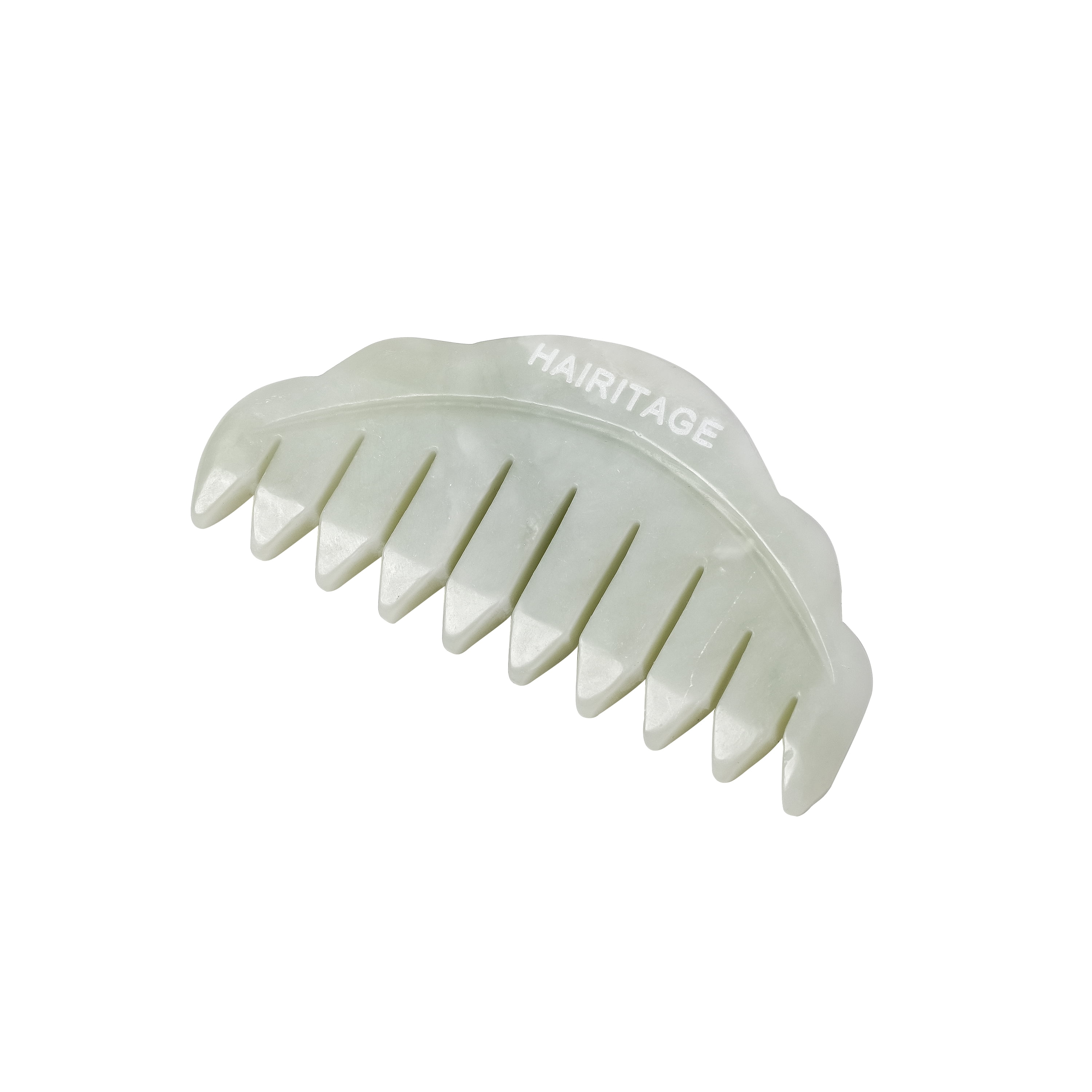 Hairitage Good Vibes Jade Comb Scalp Massager | Jade Hair Tool for All Hair Types, 1 PC