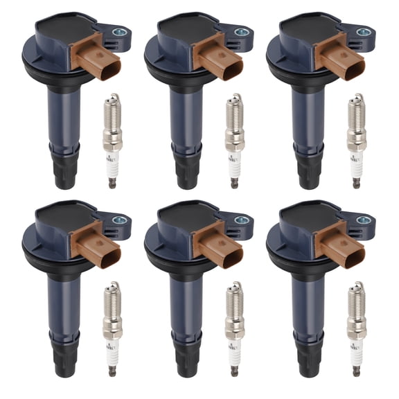 Maxpeedingrods 6 pcs Ignition Coil   6 pcs Spark Plugs For Ford Lincoln MKS MKT Navigator UF646