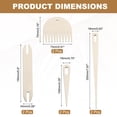 thumbnail image 2 of Uxcell Hand Loom Stick Set, 8pcs Knitting Tools Including Wood Weaving Crochet Needle Wooden Shuttle Wood Weaving Comb, 2 of 5