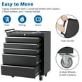 thumbnail image 5 of Accreate 5-Drawer Rolling Tool Chest, Portable Tool Box with Wheels and Locking System, Mobile Tool Cabinet Organizer for Garage, Workshop, Repair Shop, 5 of 7