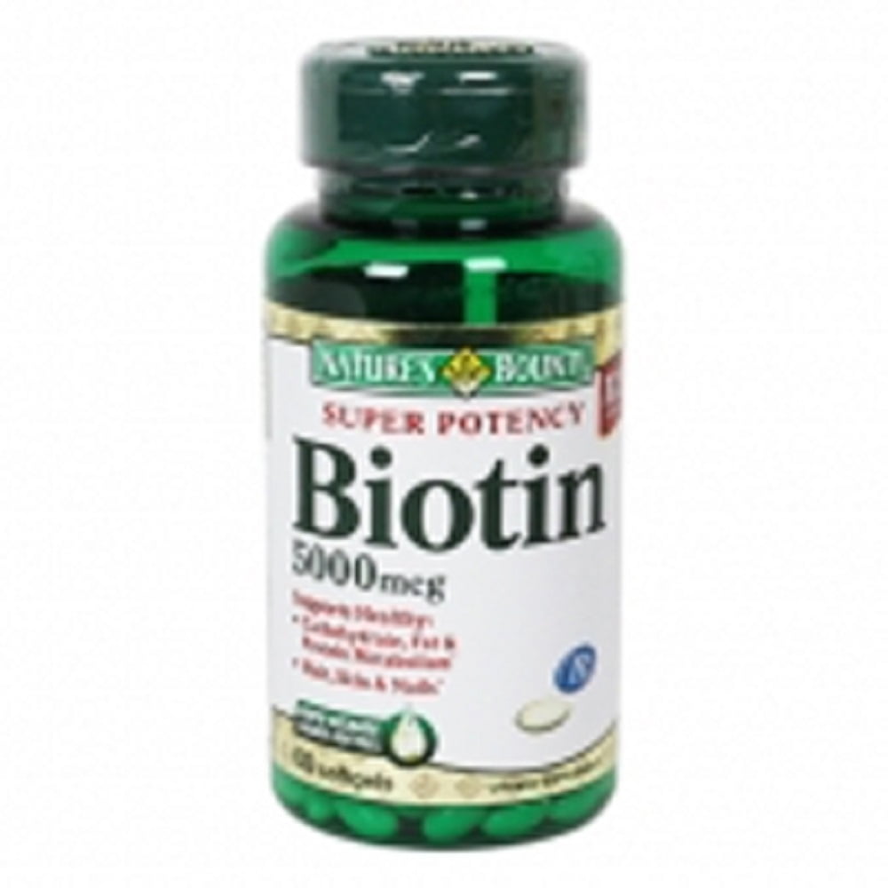 Nature's Bounty Biotin Supplement 5000 mcg Strength
