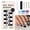 A, variant on 16PCS Cute Halloween Semi Cured Gel Nail Strips, Glow in the Dark Nail, Need UV Light, Halloween Nails Stickers with Ghost Pumpkin Spider Web, Horror Ghost Full Wraps Nail Strips for Women