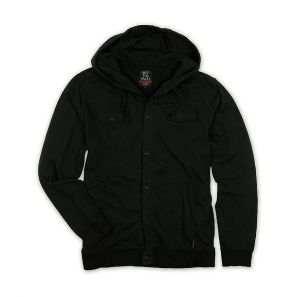 Sudadera con capucha Vans Jt Termino Button Front para hombre negro grande