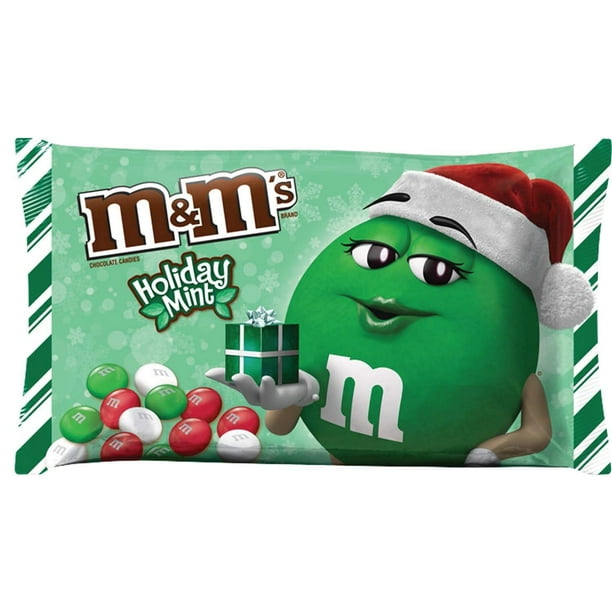 M&Ms Holiday Chocolate Mints Candy 9.2 Ounce Bag (Pack of 6)