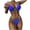 Blue, variant on fartey Thong Bikini Swimsuit for Women Brazilian Bottom Triangle Bikinis Top Bathing Suit Beachwear