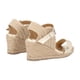 thumbnail image 3 of Sandalia De Plataforma Confort Turkia Con Yute Natural Napa Metálica Oro Para Mujer, 3 of 5