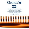 thumbnail image 4 of Giorgio G47 Large 6 Inch Hair Detangling Comb, Wide Teeth for Thick Curly Wavy Hair. Long Hair Detangler Comb For Wet and Dry. Handmade of Quality Cellulose, Saw-Cut, Hand Polished, 4 of 5