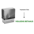 thumbnail image 1 of eloria Volledig Betaald Self Inking Rubber Stamp Business Custom Stamp Office Stationary, Color: Green Ink, 1 of 1