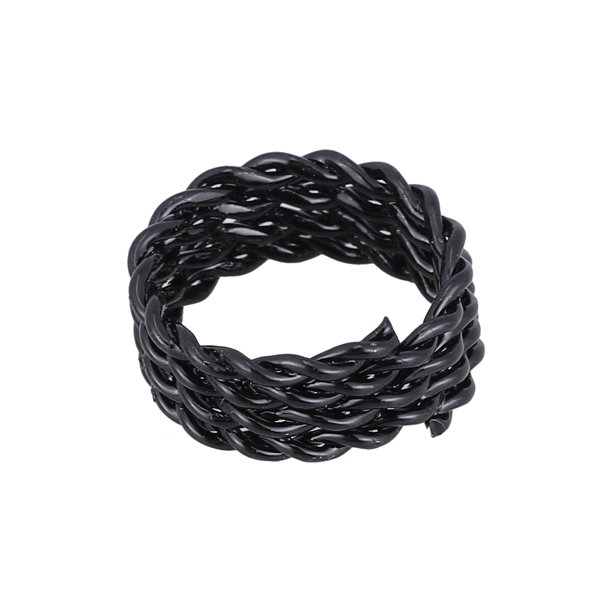 CRAFTHROU 30Ud Accesorios Para Extensiones Dreadlock Con Y Anillos Negros Resistentes