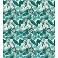 thumbnail image 3 of Hawaii Duvet Cover Set, Exotic Summer Blooming Tropical Jungle Flowers and Leaves, Decorative 3 Piece Bedding Set with 2 Pillow Shams, Queen Size, Teal Seafoam, by Ambesonne, 3 of 3