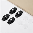 thumbnail image 4 of 4 PCS Adhesive Caster Wheels,360° Swivel Sticky Appliance Rollers,Quiet Glide Small Casters Sticky Pulley for Kitchen Appliance,Trash Can,Storage Box & Small Furniture,1.77x1.1 inch (Z-Black), 4 of 9