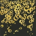 thumbnail image 3 of Paschke, Chris 20x20 Black Modern Framed Museum Art Print Titled - Gold Bubbles II, 3 of 5