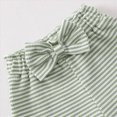 thumbnail image 4 of TOWED22 Toddler Baby Girl 2pcs Lovely Outfits Sleeveless Top and Shorts Sweet Sets Summer Tank Tops Clothing with Pockets Casual Elastic Waist(Light Green,18-24 M), 4 of 6