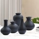 thumbnail image 1 of Floreros Arreglos florales perfecl Paquete de 5 jarrones decorativos cerámica negro, 1 of 8