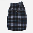 thumbnail image 2 of Polar Fleece Pet Vest Dog Winter Warm Jacket Puppy Pullover (Black Grey Grid S), 2 of 4