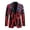 Abstract Distressed American Flag Pattern, variant on Slim Fit Men's Blazer Jacket, Western Cowboy & Desert Cactus Pattern Polyester Single-Breasted Men's Suit Jacket for Prom Work