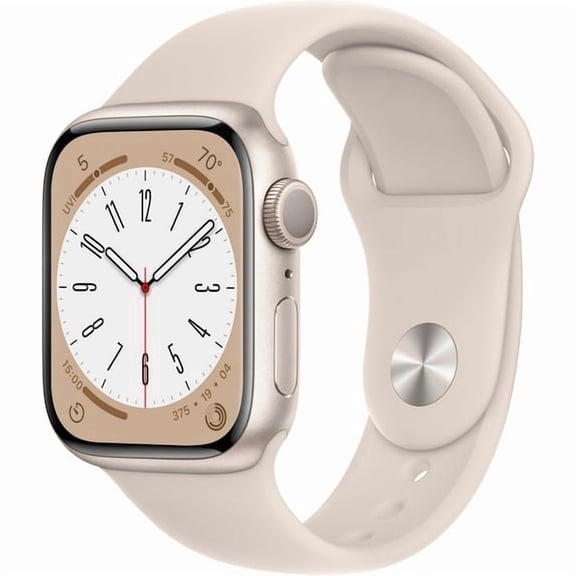 Restored Apple Watch Gen 8 Series 8 41mm Starlight Aluminum - Starlight Sport Band 3K762LL/A (Refurbished)