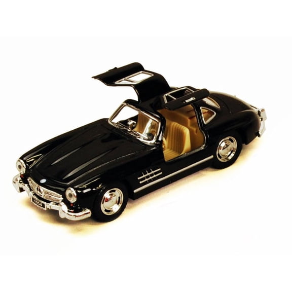 1954 Mercedes-Benz 300SL, Black - Kinsmart 5346D - 1/36 scale Diecast Model Toy Car (Brand New, but NOT IN BOX)