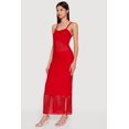 thumbnail image 2 of Women's Sleeveless Side Slit Crochet Maxi Dress, 2 of 3