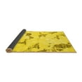 thumbnail image 2 of Ahgly Company Indoor Rectangle Abstract Yellow Modern Area Rugs, 2' x 3', 2 of 4