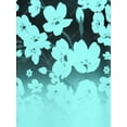 thumbnail image 4 of Camiseta con Estampado de Flores y Curvo en Talla Extra Rosegal Camisetas tallas grandes, 4 of 5