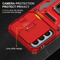 thumbnail image 5 of for Samsung Galaxy A15 5G Case with HD Screen Protector & Slide Camera Cover & Kickstand, Samsung A15 5G Case [Military-Grade] Phone Case for Samsung Galaxy A15 5G (Z_Red), 5 of 16