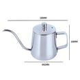thumbnail image 4 of Hervidor material acero inoxidable con tapa Hervidor de agua Goteo Hervidor de y Cafetera Cafetera para oficina Gloria Vierta sobre el hervidor de café, 4 of 9