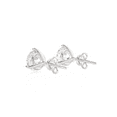 thumbnail image 4 of 1 1/10 Carat Diamond Round Stud Earrings for Women in 14k White Gold (J-K, SI2-I1, cttw) 3-Prong Martini Setting and Push Back by Privosa Fine Jewelry, 4 of 4