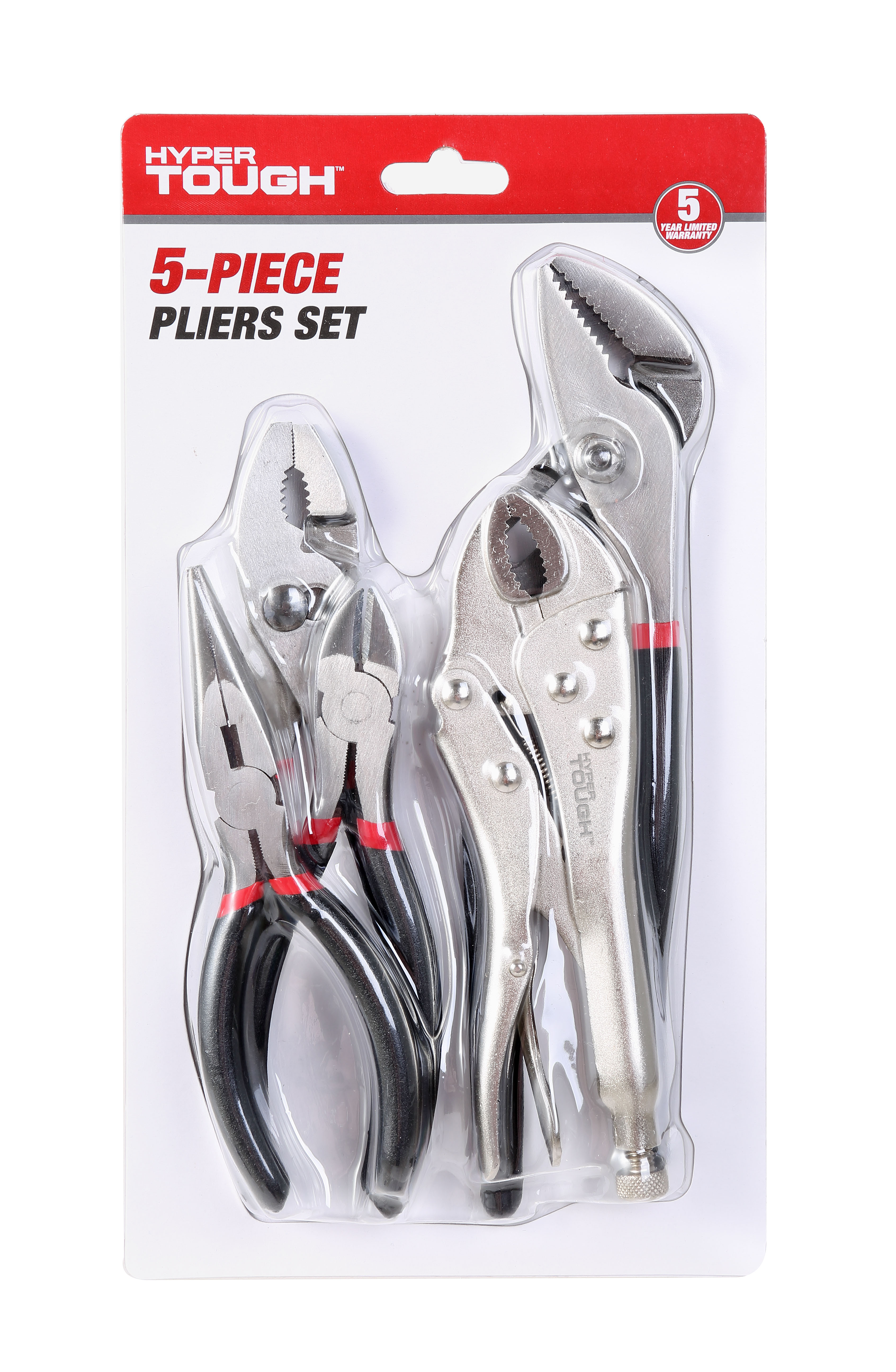 Juego de 5 Pinzas Variadas Hyper Tough 3