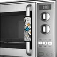 thumbnail image 4 of SEANATIVE Refrigerator Door Handle Covers Set of 6 Protective Waterproof Kitchen Electrical Appliance Decor Handles for Fridge, Microwave, Oven, Kitchen Cabinet, Daisy Butterfly Gray, 4 of 7