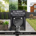 thumbnail image 4 of Outsunny Motorcycle Shelter, Waterproof Motorbike Cover w/ 2 Mesh Windows, 4 of 10