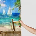 thumbnail image 3 of Orinice Sailboat Bathroom Decor Set with Hooks, Colorful Graphic Print Polyester Shower Curtain Set, 100% Polyester Fabric, Multi Size 69x72, 3 of 7