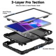 thumbnail image 4 of XYX for Lenovo Tab 10.1 2025 TB-311XU/K10C TB-311FU Case 10.1 inch, 3in1 Heavy Duty Shockproof Tablet Case with Stand, Shoulder Strap, Black, 4 of 7