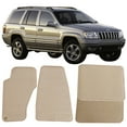 thumbnail image 2 of Ikon Motorsports Compatible with 99-04 Jeep Grand Cherokee OE Factory Style Beige Nylon Carpet Car Floor Mats Front Rear 4pcs 1999 2000 2001 2002 2003 2004, 2 of 3
