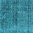 thumbnail image 1 of Ahgly Company Indoor Square Oriental Light Blue Industrial Area Rugs, 4' Square, 1 of 4